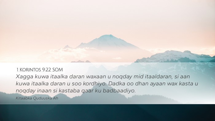 1 Korintos 9:22 SOM Bible Verse Image