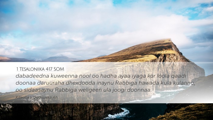 1 Tesaloniika 4:17 SOM Bible Verse Image
