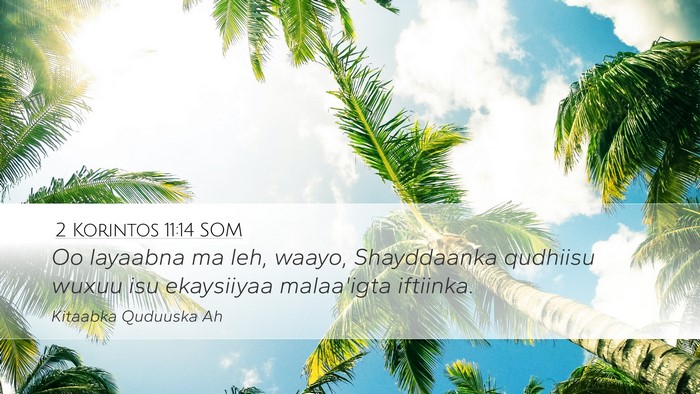 2 Korintos 11:14 SOM Bible Verse Image