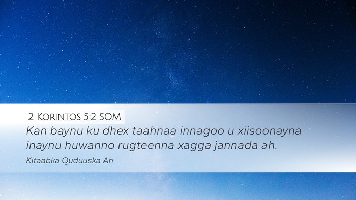 2 Korintos 5:2 SOM Bible Verse Image