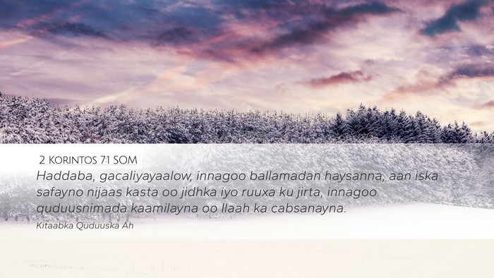 2 Korintos 7:1 SOM Bible Verse Image