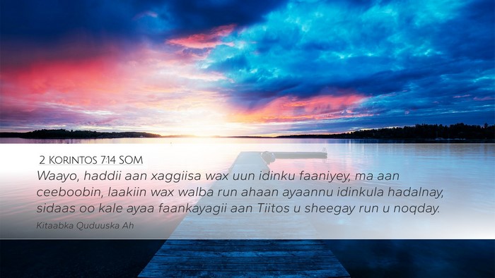 2 Korintos 7:14 SOM Bible Verse Image