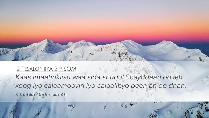 2 Tesaloniika 2:9 SOM Bible Verse Image
