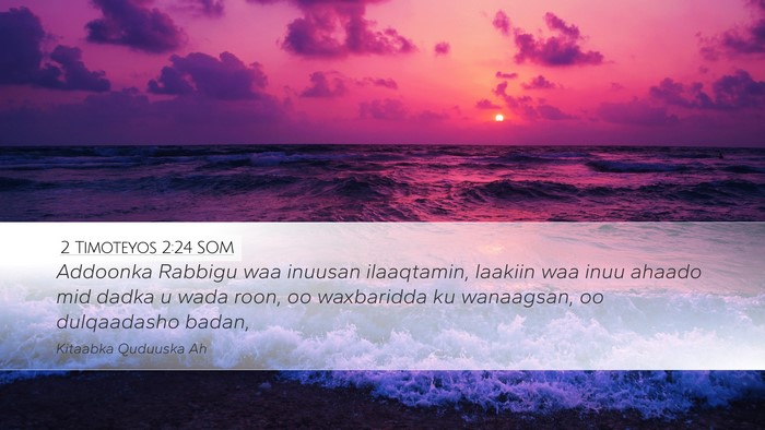 2 Timoteyos 2:24 SOM Bible Verse Image