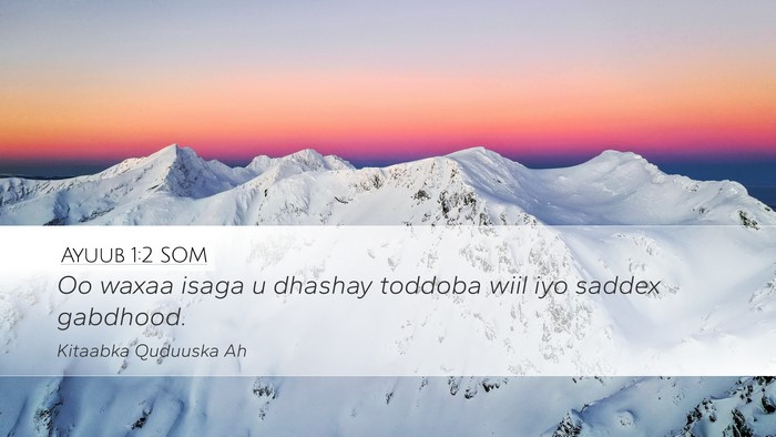 Ayuub 1:2 SOM Bible Verse Image