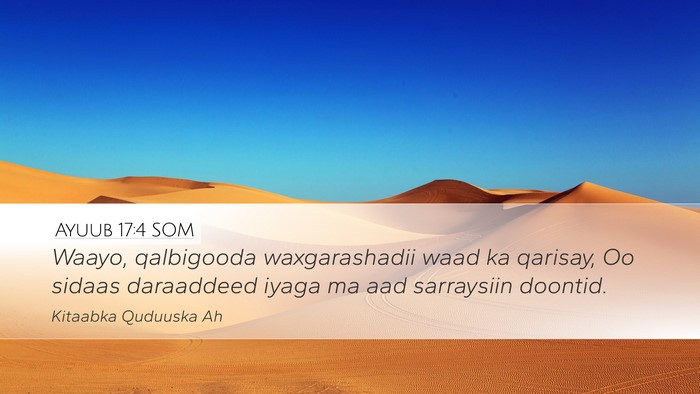Ayuub 17:4 SOM Bible Verse Image