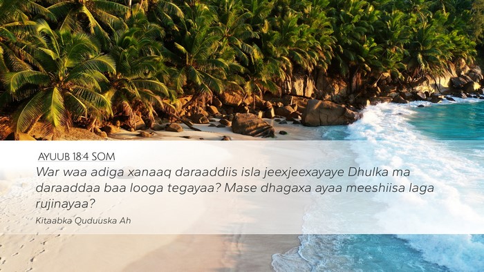 Ayuub 18:4 SOM Bible Verse Image