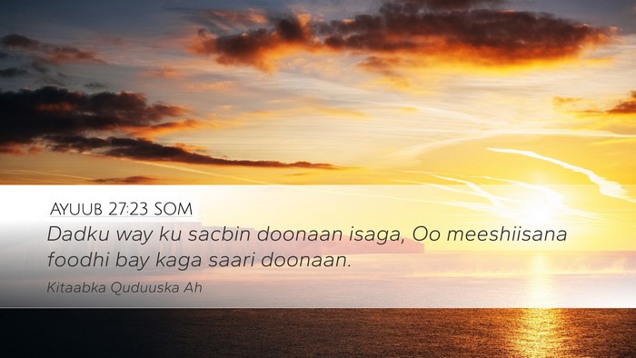 Ayuub 27:23 SOM Bible Verse Image