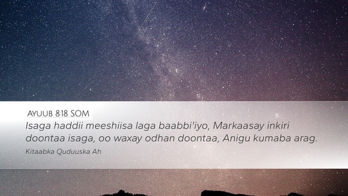 Ayuub 8:18 SOM Bible Verse Image
