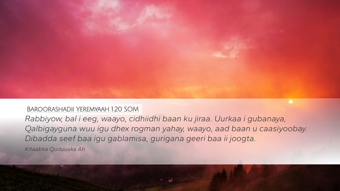 Baroorashadii Yeremyaah 1:20 SOM Bible Verse Image