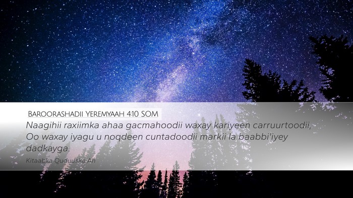 Baroorashadii Yeremyaah 4:10 SOM Bible Verse Image