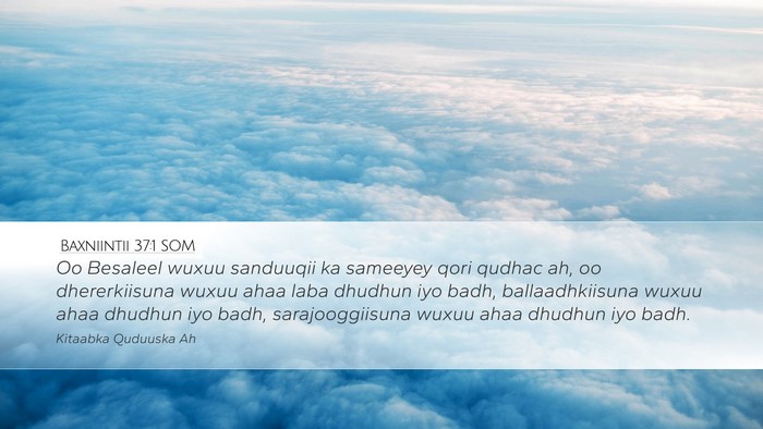 Baxniintii 37:1 SOM Bible Verse Image