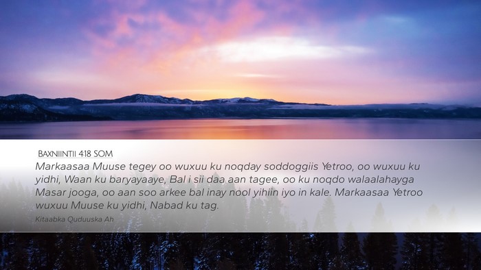 Baxniintii 4:18 SOM Bible Verse Image