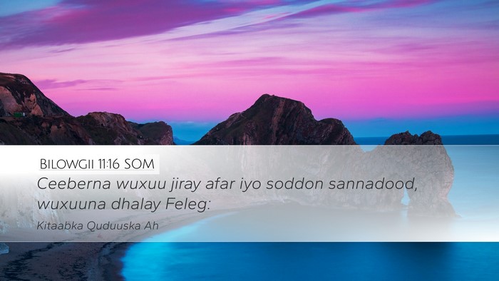 Bilowgii 11:16 SOM Bible Verse Image
