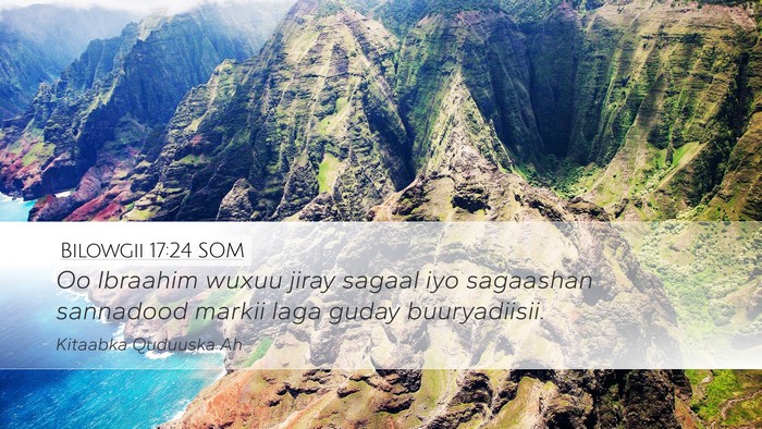 Bilowgii 17:24 SOM Bible Verse Image