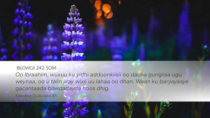 Bilowgii 24:2 SOM Bible Verse Image