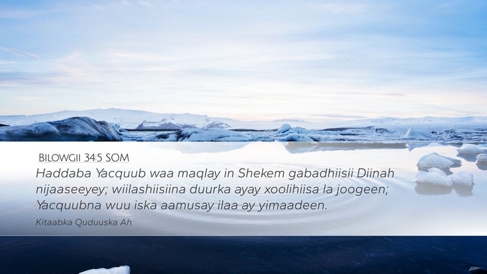 Bilowgii 34:5 SOM Bible Verse Image