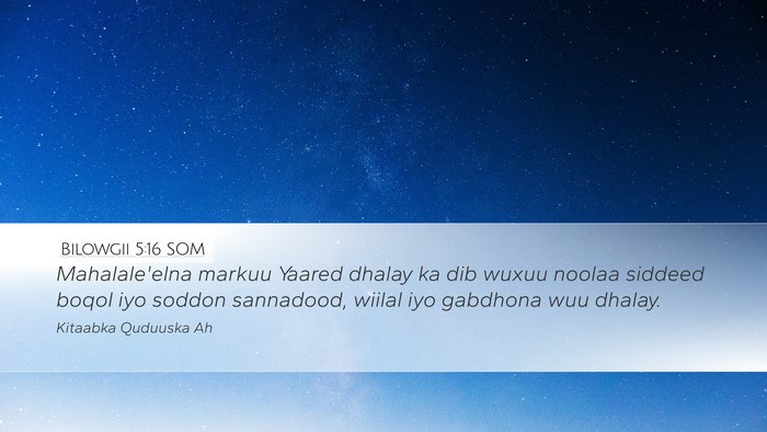 Bilowgii 5:16 SOM Desktop Wallpaper - Mahalale'elna markuu Yaared dhalay ka dib wuxuu - Desktop Bible Verse Wallpaper