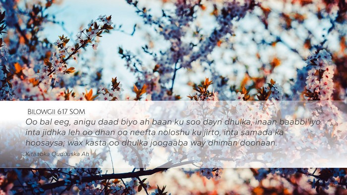 Bilowgii 6:17 SOM Bible Verse Image