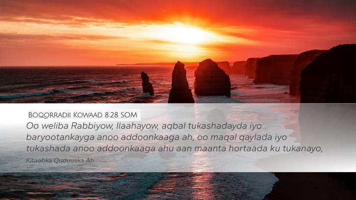 Boqorradii Kowaad 8:28 SOM Bible Verse Image