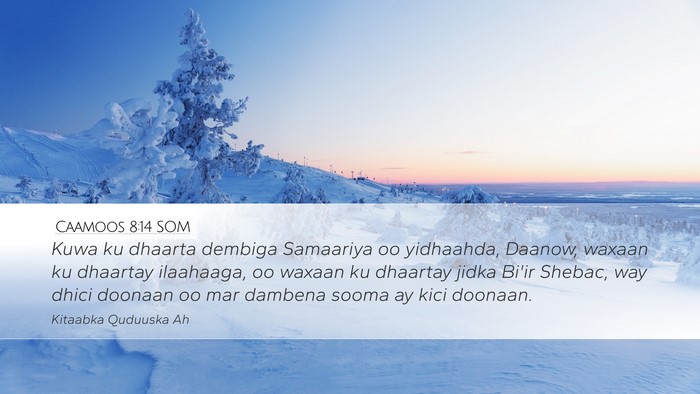 Caamoos 8:14 SOM Bible Verse Image