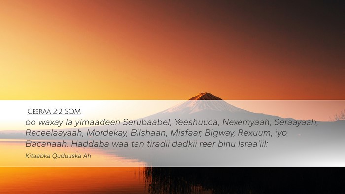 Cesraa 2:2 SOM Bible Verse Image