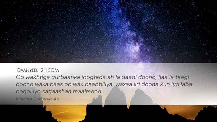 Daanyeel 12:11 SOM Bible Verse Image