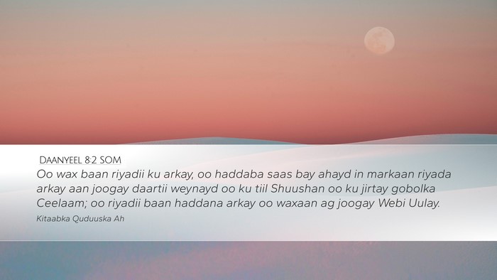 Daanyeel 8:2 SOM Bible Verse Image
