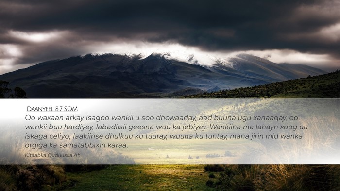 Daanyeel 8:7 SOM Bible Verse Image