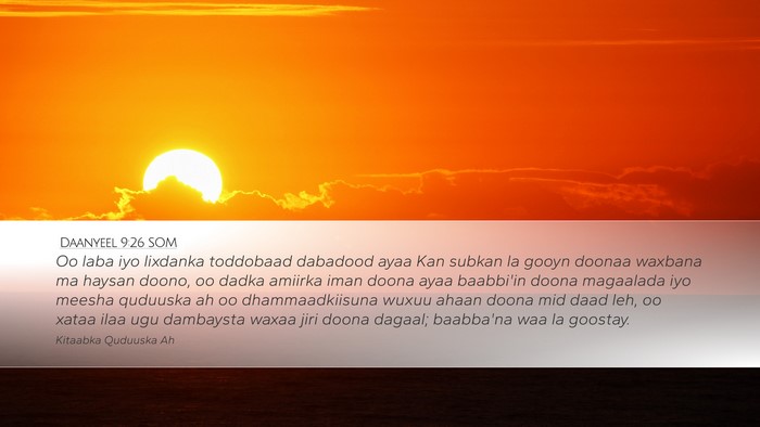 Daanyeel 9:26 SOM Bible Verse Image