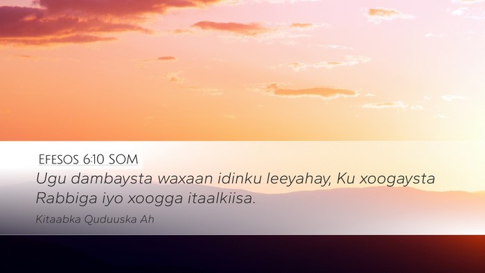 Efesos 6:10 SOM Bible Verse Image