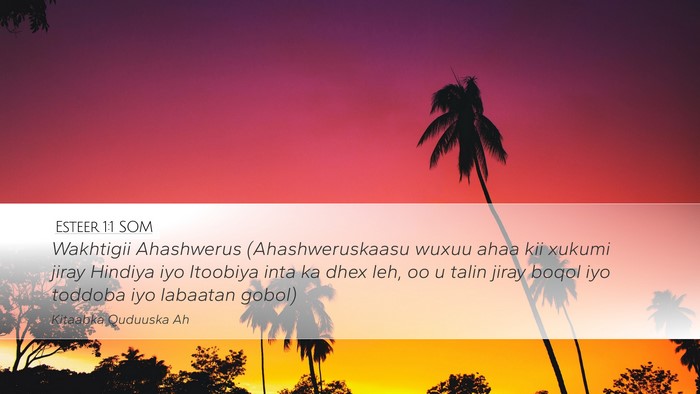 Esteer 1:1 SOM Bible Verse Image