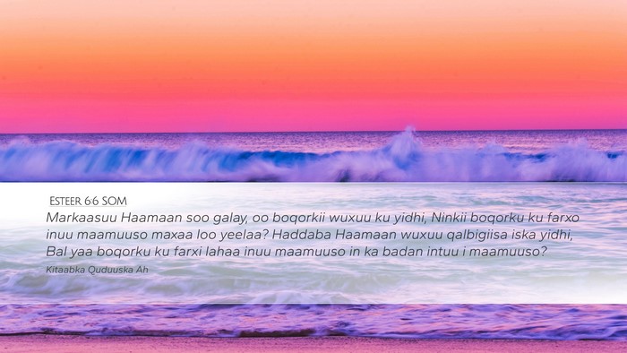 Esteer 6:6 SOM Bible Verse Image