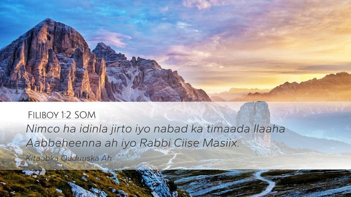 Filiboy 1:2 SOM Bible Verse Image