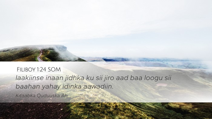 Filiboy 1:24 SOM Bible Verse Image