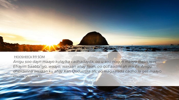 Hoosheeca 11:9 SOM Bible Verse Image