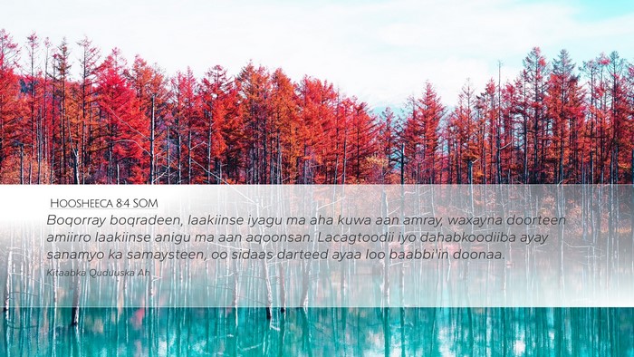 Hoosheeca 8:4 SOM Bible Verse Image