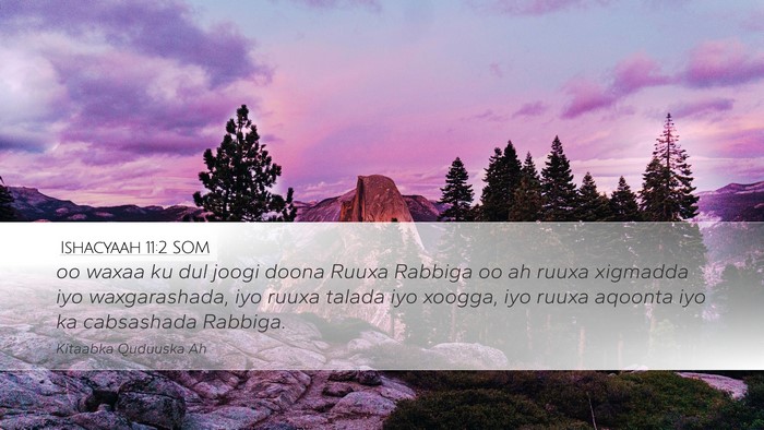 Ishacyaah 11:2 SOM Bible Verse Image