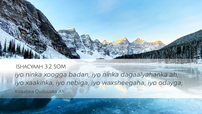Ishacyaah 3:2 SOM Bible Verse Image