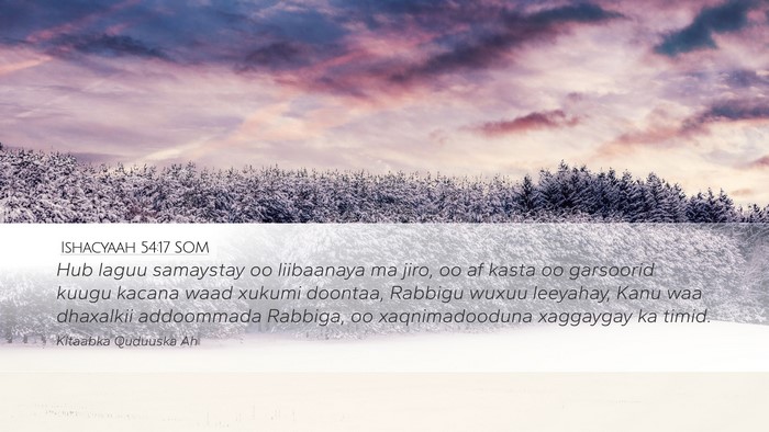 Ishacyaah 54:17 SOM Bible Verse Image