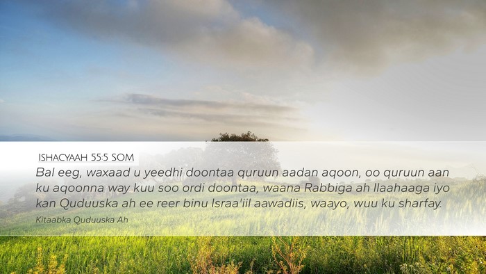 Ishacyaah 55:5 SOM Bible Verse Image
