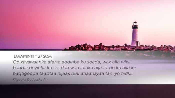 Laawiyiintii 11:27 SOM Bible Verse Image
