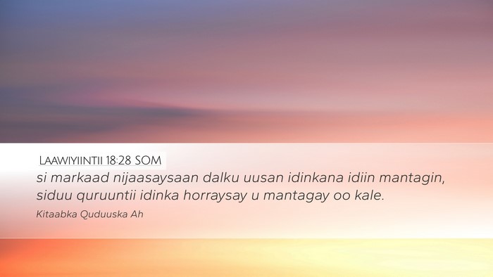 Laawiyiintii 18:28 SOM Bible Verse Image