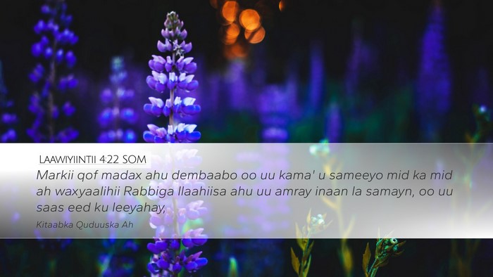 Laawiyiintii 4:22 SOM Bible Verse Image