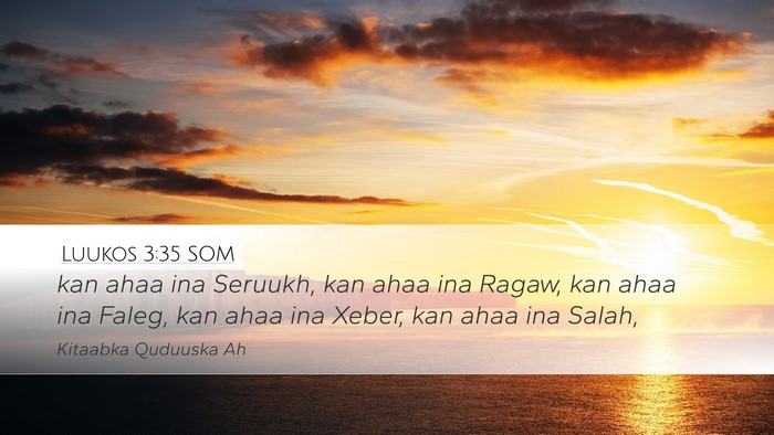 Luukos 3:35 SOM Bible Verse Image