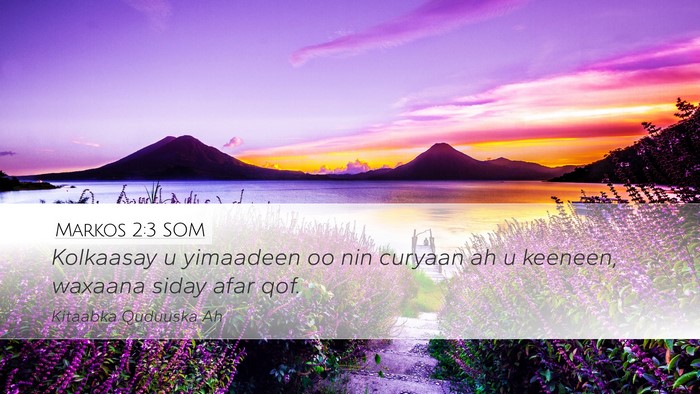 Markos 2:3 SOM Bible Verse Image