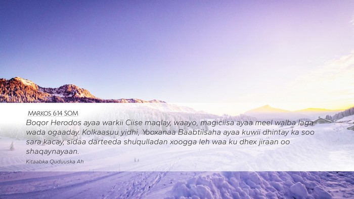 Markos 6:14 SOM Bible Verse Image