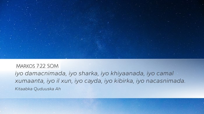 Markos 7:22 SOM Bible Verse Image