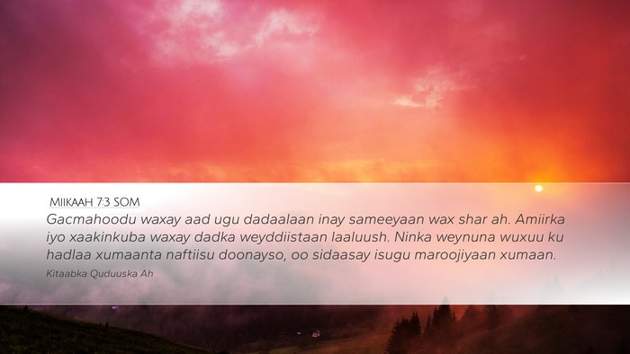 Miikaah 7:3 SOM Bible Verse Image