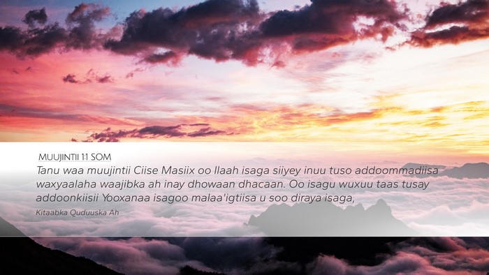 Muujintii 1:1 SOM Bible Verse Image